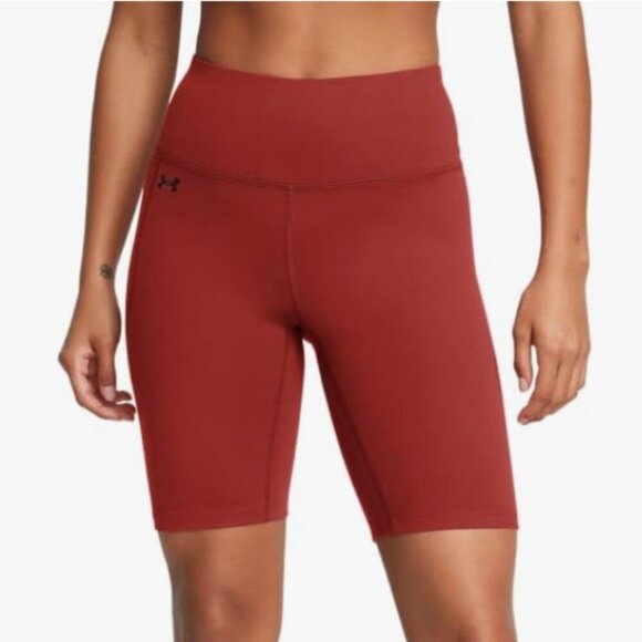 NWT Under Armour Women's Motion Bike Shorts, earthen orange, small - Picture 1 of 3